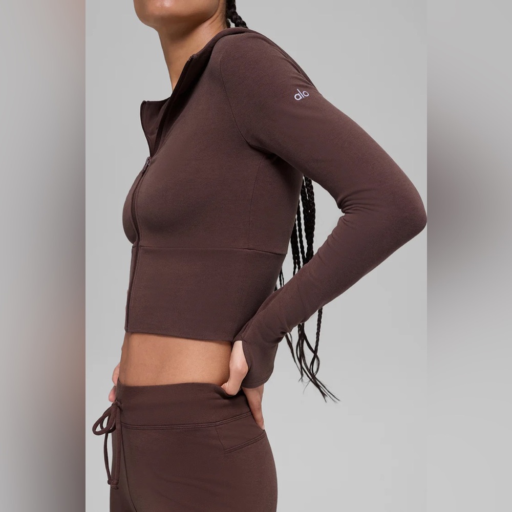 ALO Yoga Sway Full Zip Hoodie - Picture 3 of 4